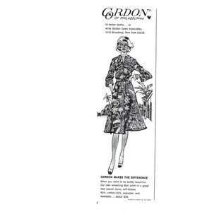 Gordon of Philadelphia Women Fashion Broadway NY 1970s Vintage Print Ad 9 in